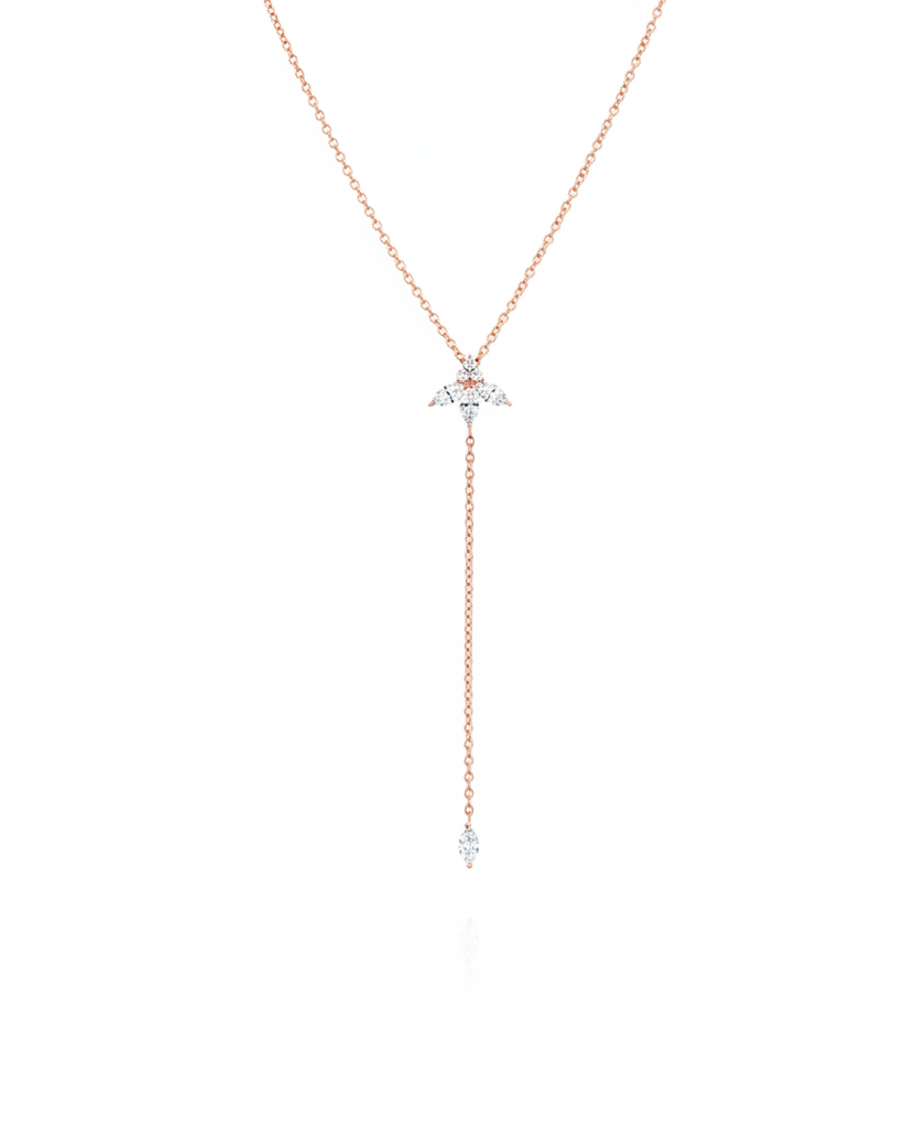 Jeanne Poisson Necklace with Tie