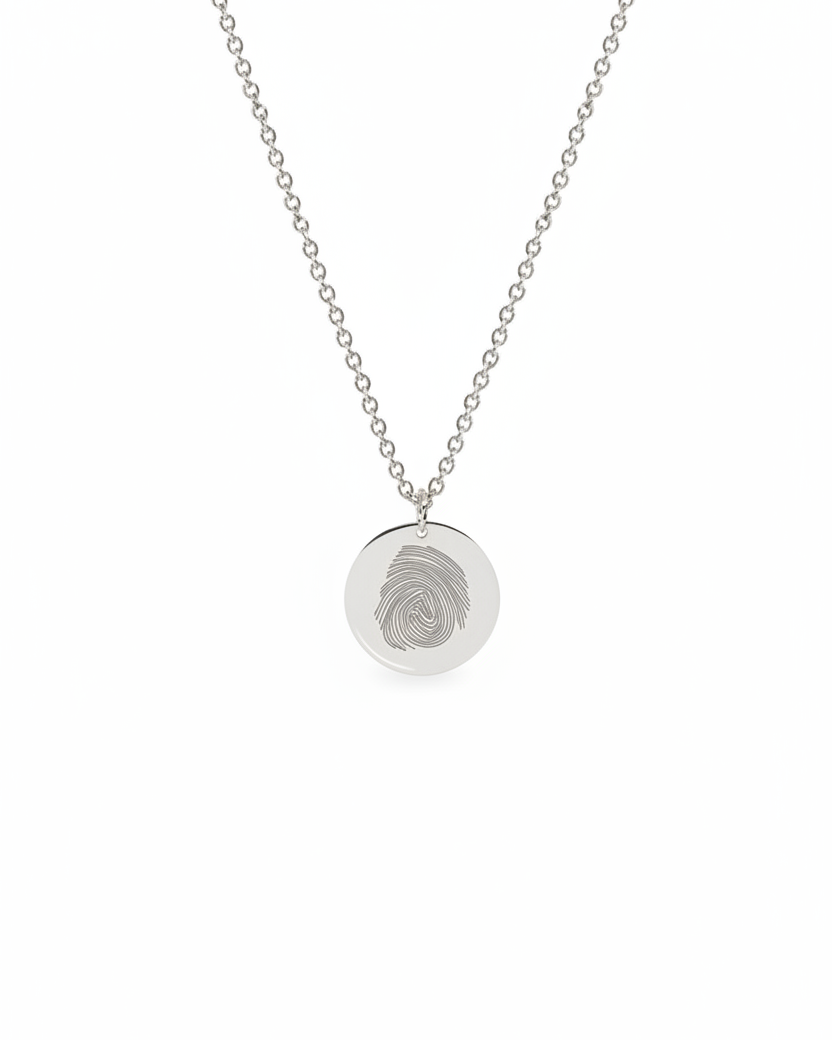 Chiara Gold Necklace With Fingerprint