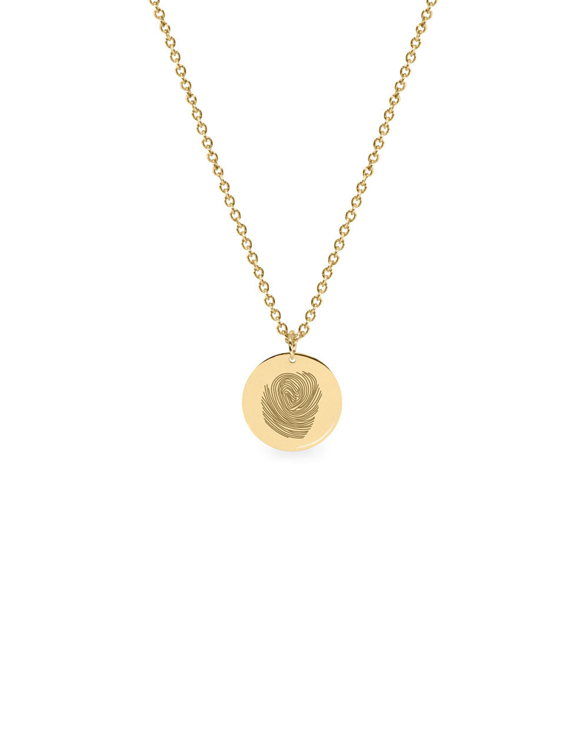 Chiara Gold Necklace With Fingerprint