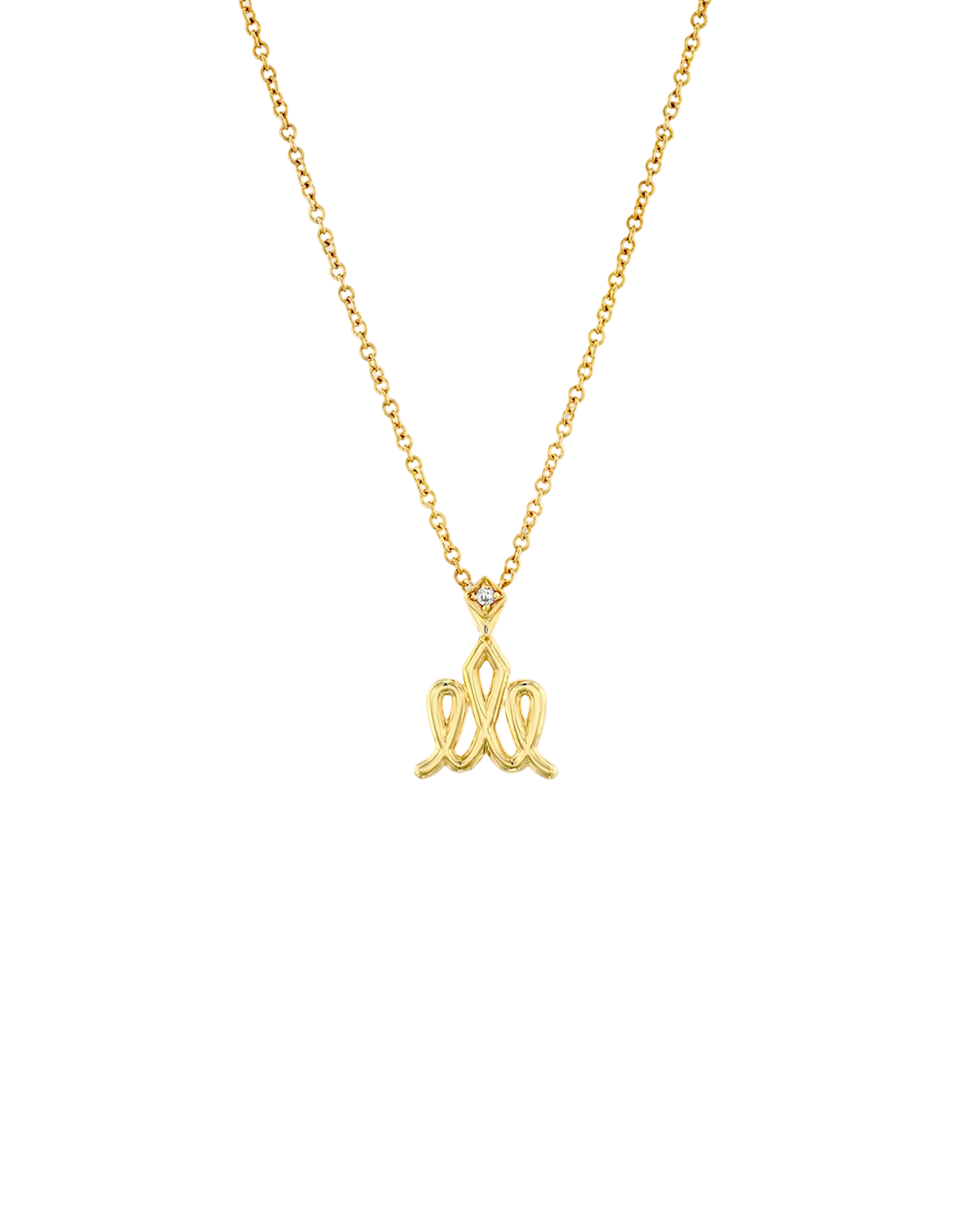 Crown Gold Necklace