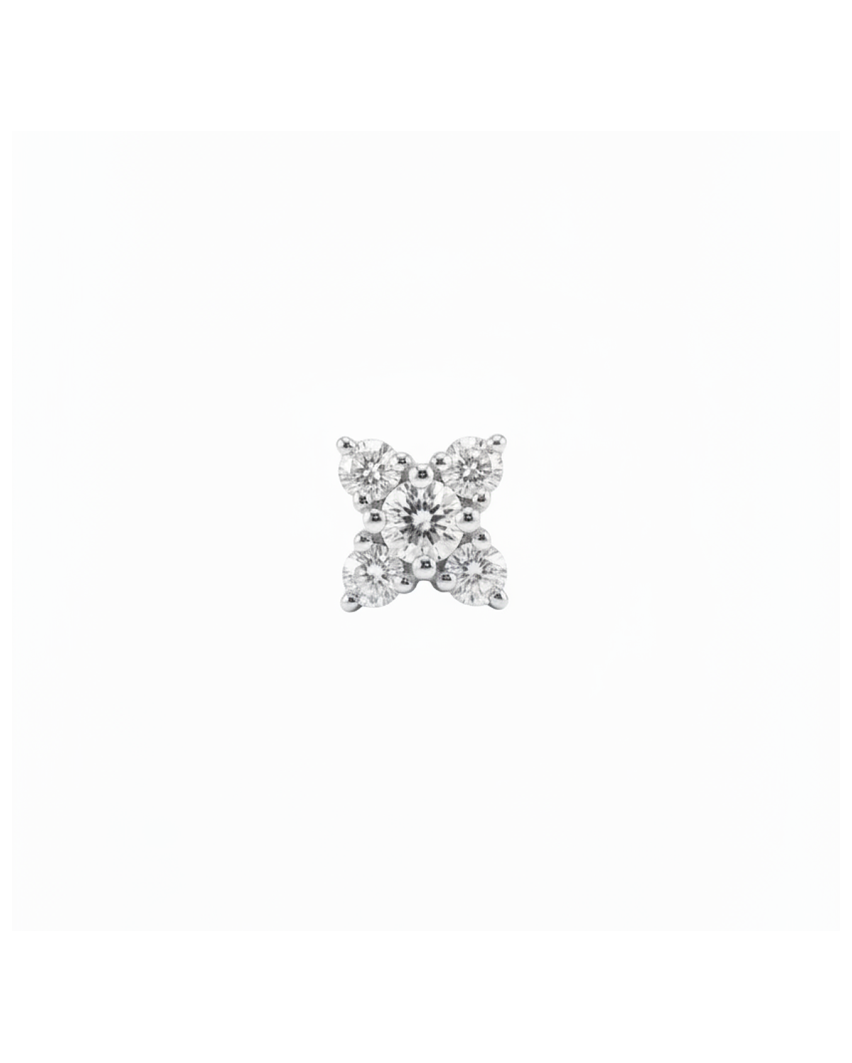 Eliana Gold Earring White Diamonds