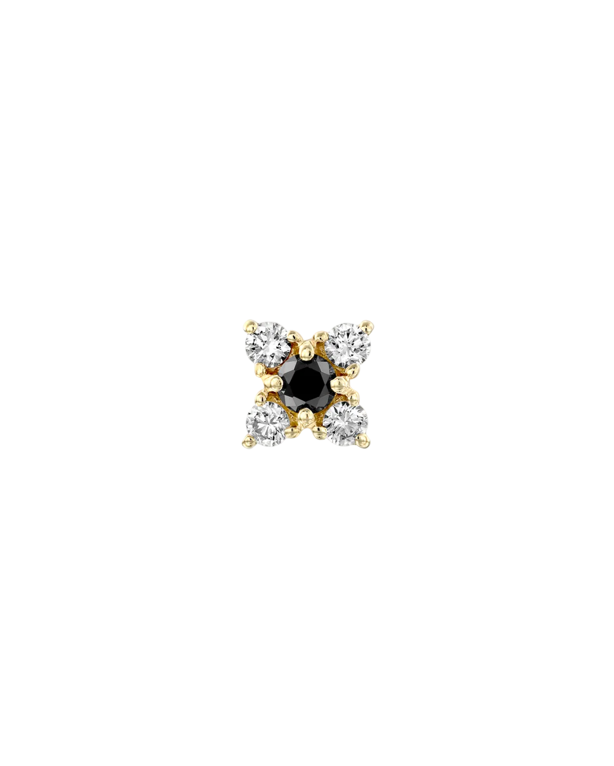 Eliana Gold Earring Black & White Diamonds