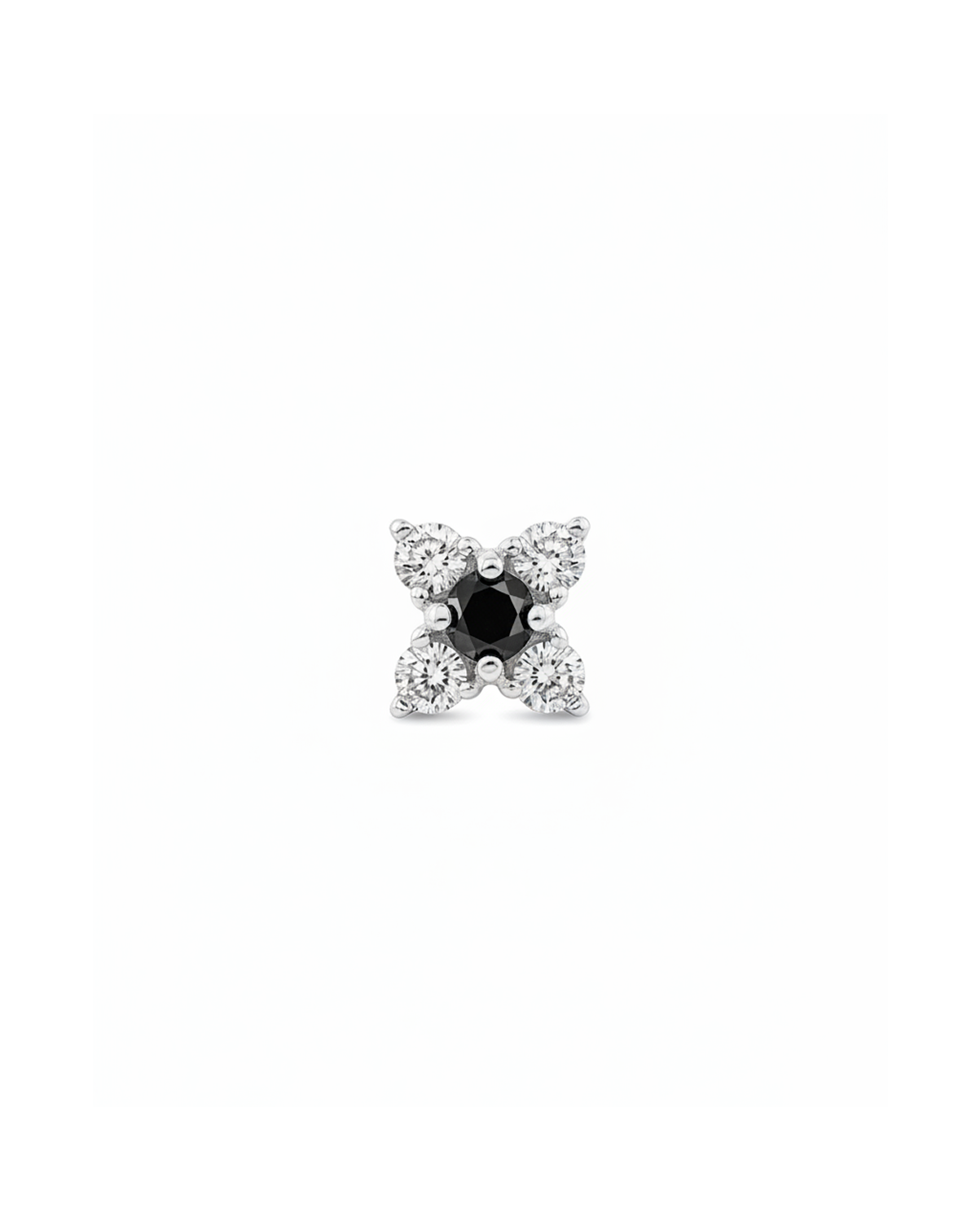 Eliana Gold Earring Black & White Diamonds