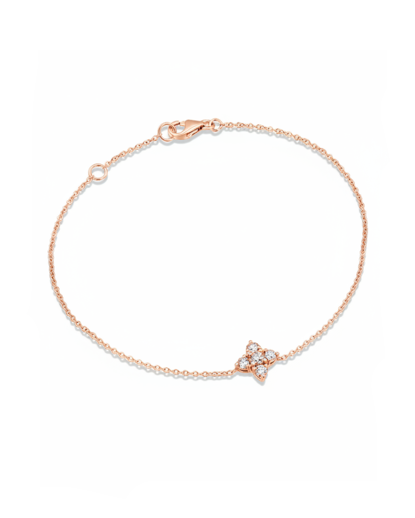 Natalia Gold Bracelet White Diamonds