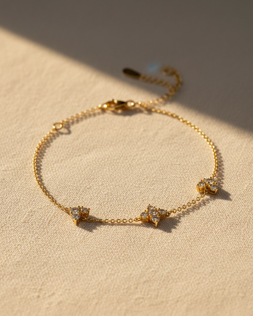Judith Gold Bracelet White Diamonds