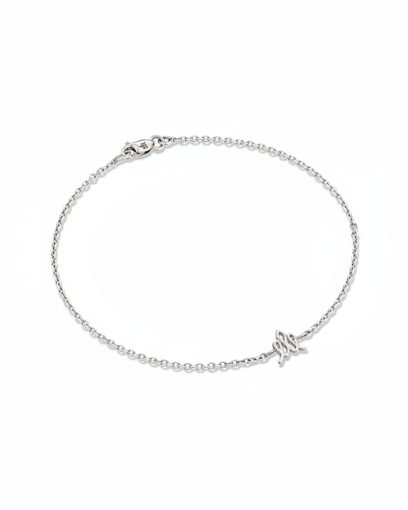 Crown gold chain bracelet