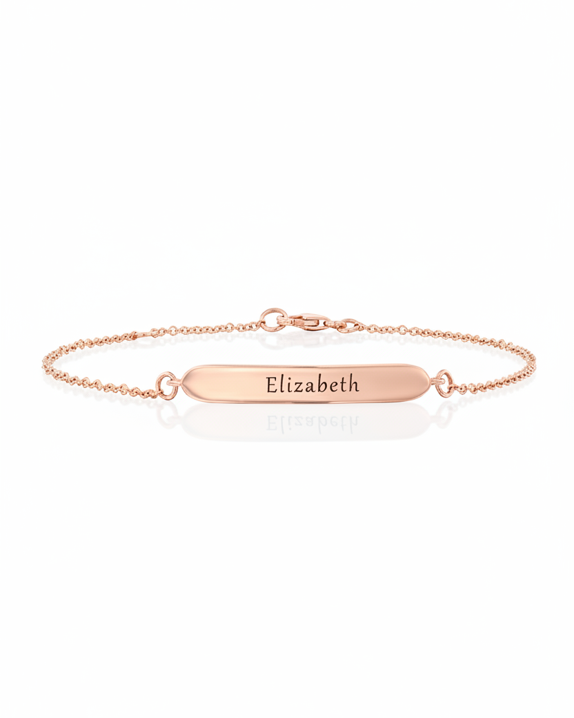 Florence Gold Bracelet With Engraving