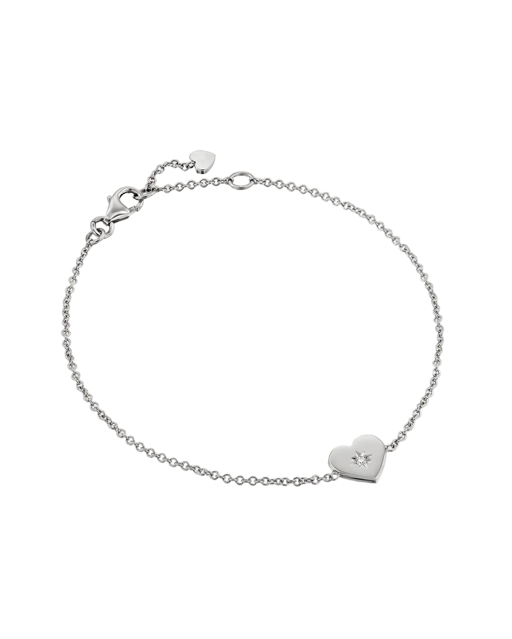 Heart Bracelet white diamond