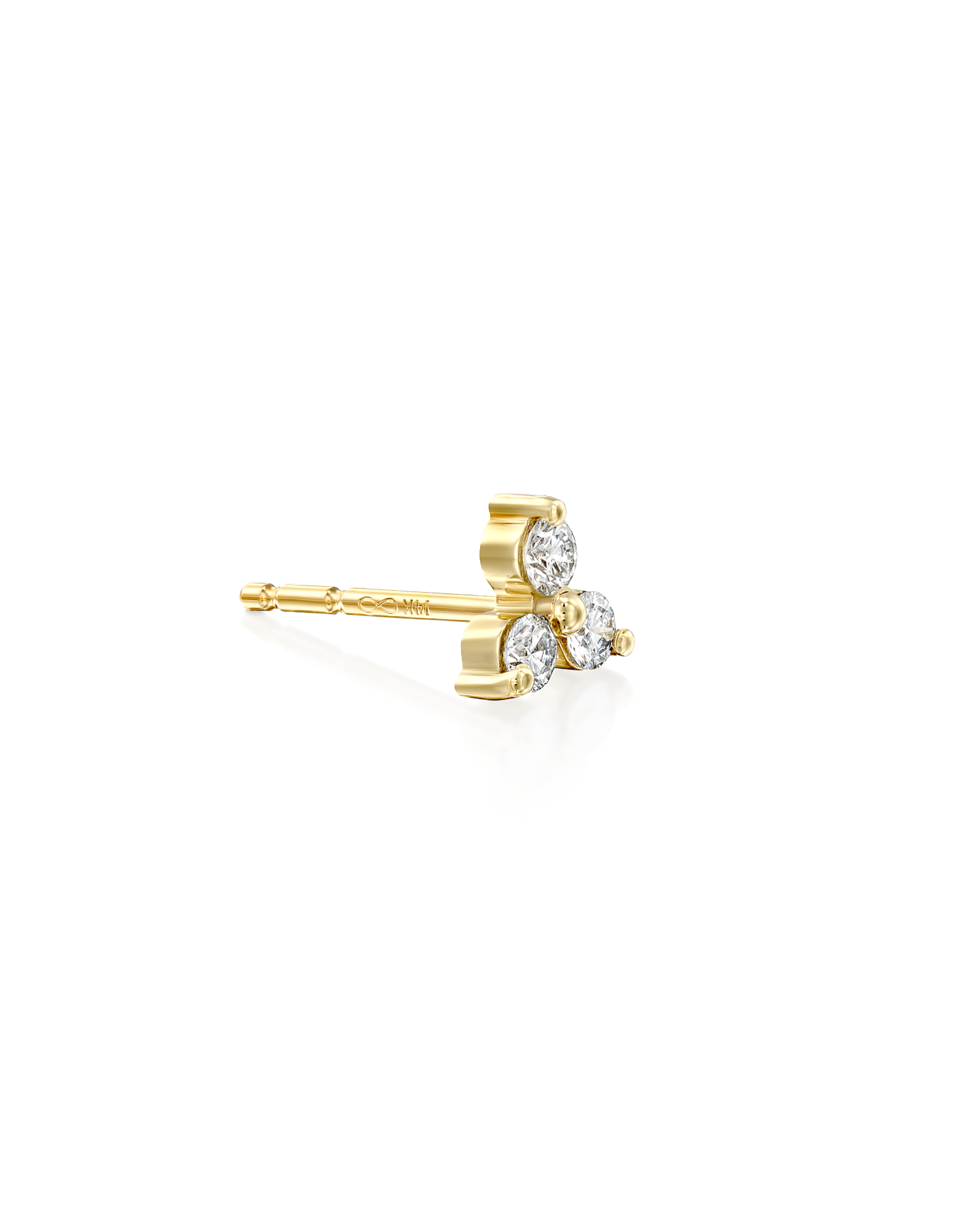 Mini Grace Earring With White Diamonds