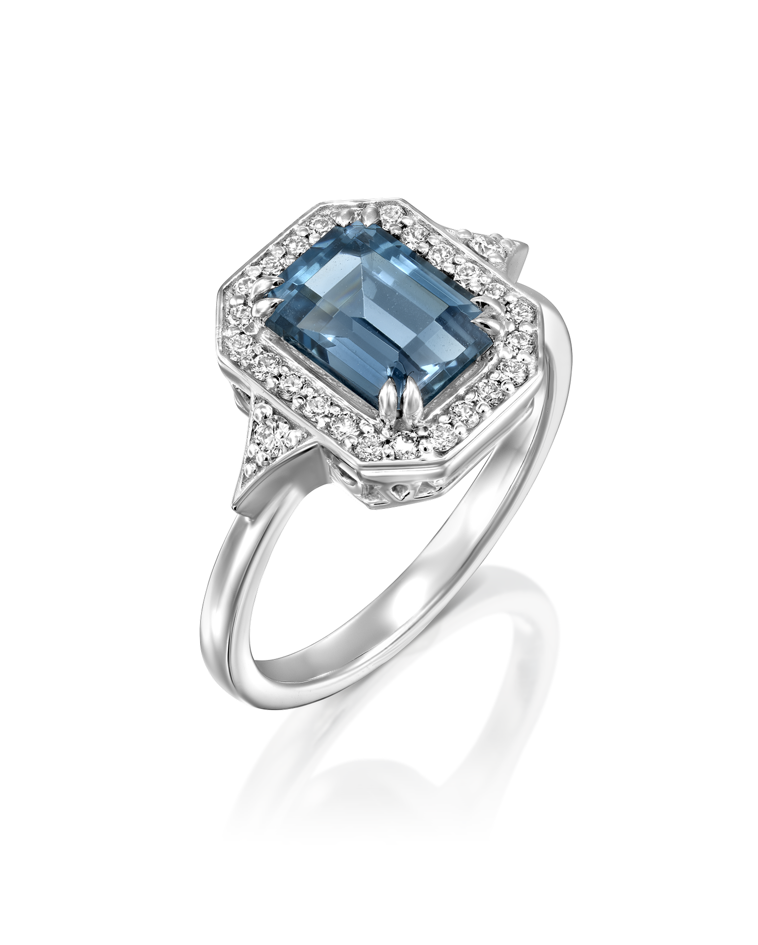 Katerina Ring With Blue Topaz