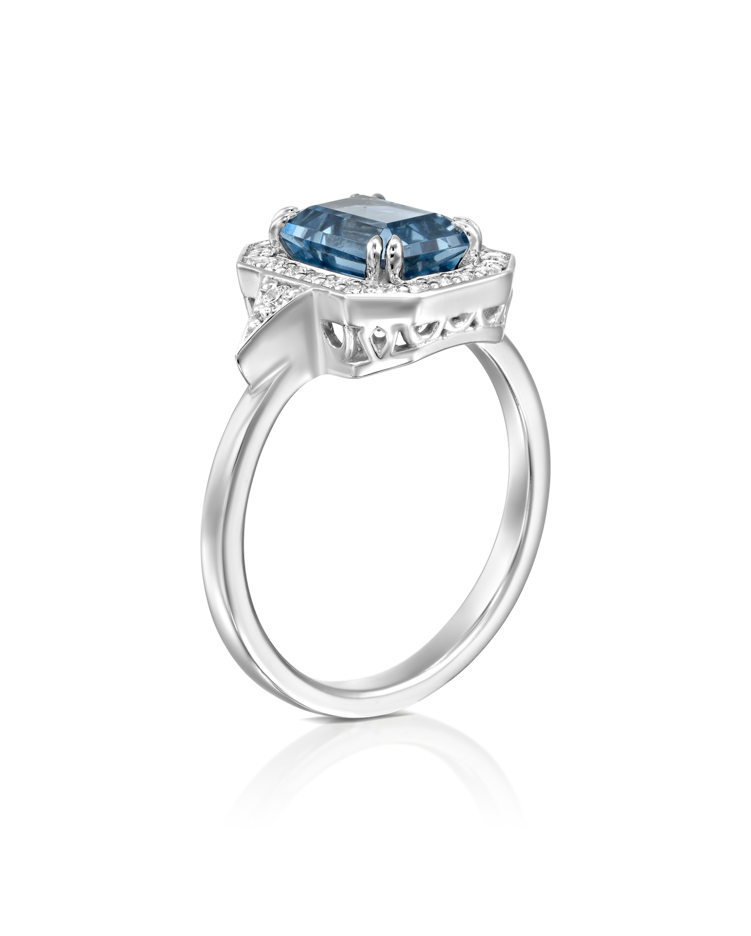 Katerina Ring With Blue Topaz