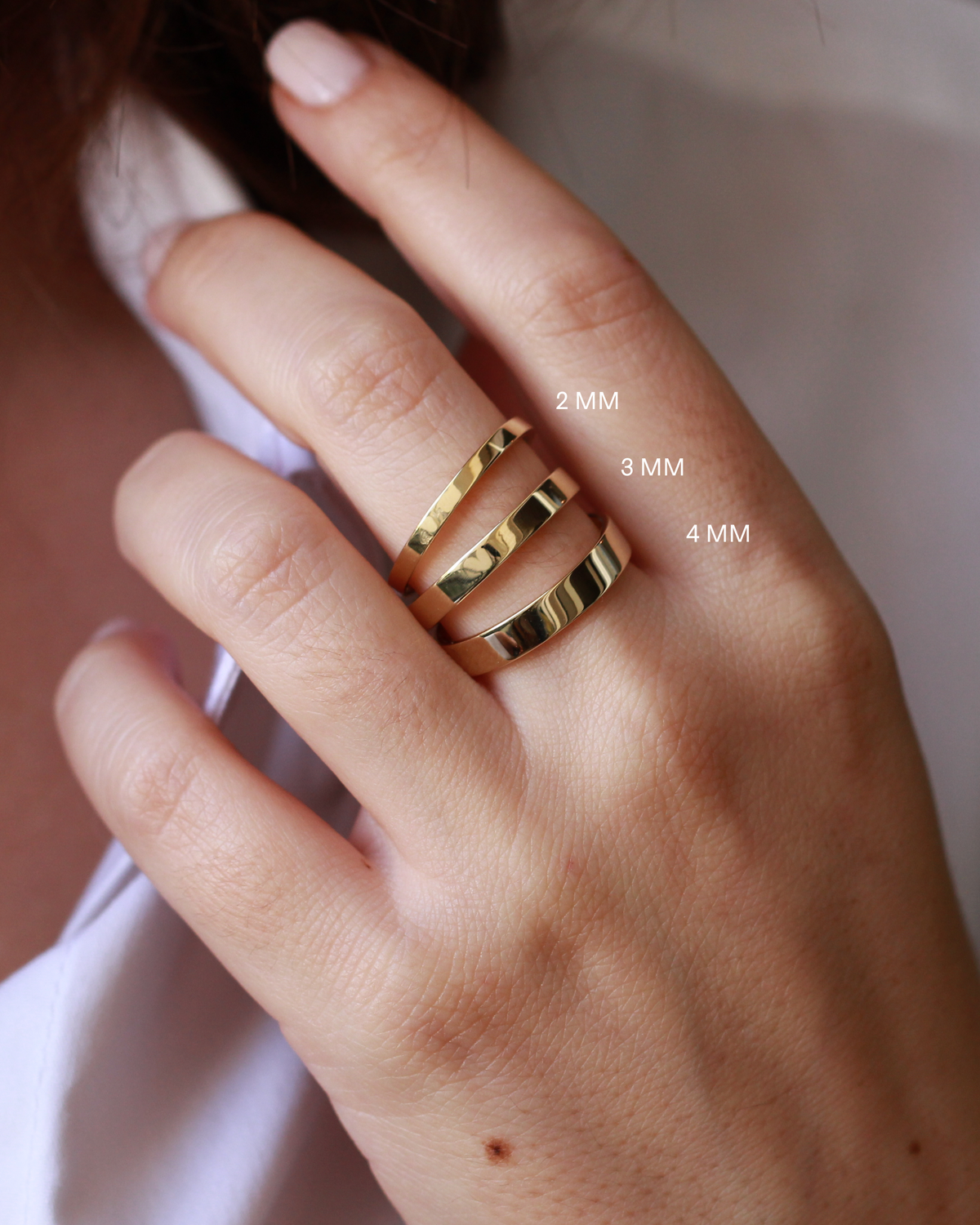 Frankie Gold Wedding Band - 4mm
