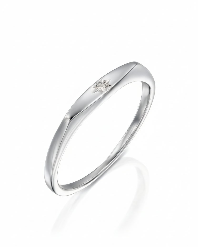 Jackie Gold Ring Star Setting Diamond
