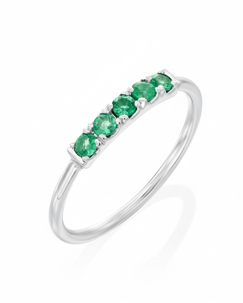 Candy Gold Ring With Emerald