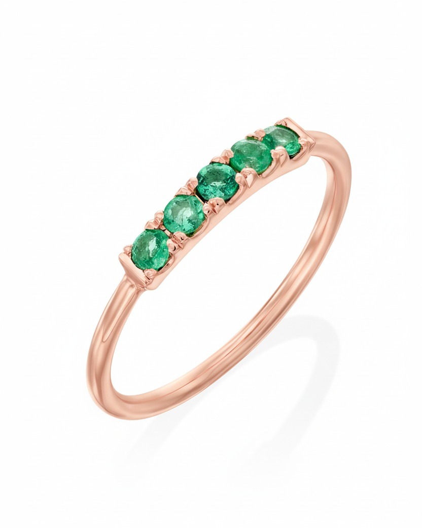 Candy Gold Ring With Emerald