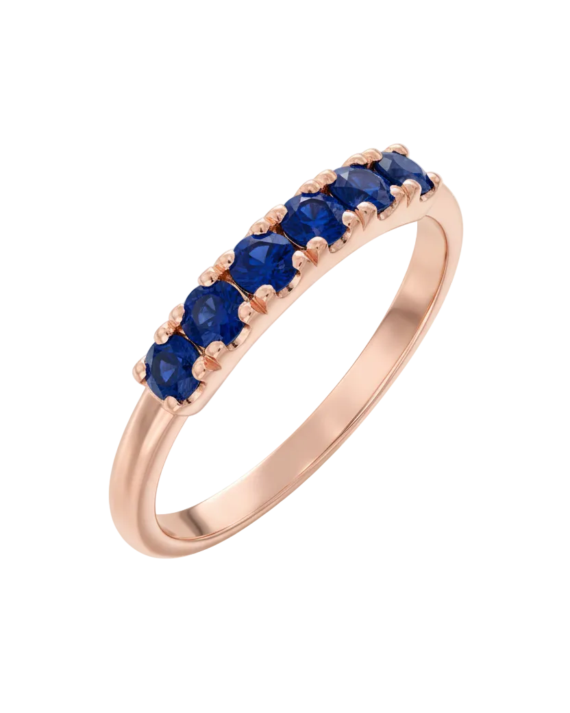 Medium Candy Gold Ring sapphire