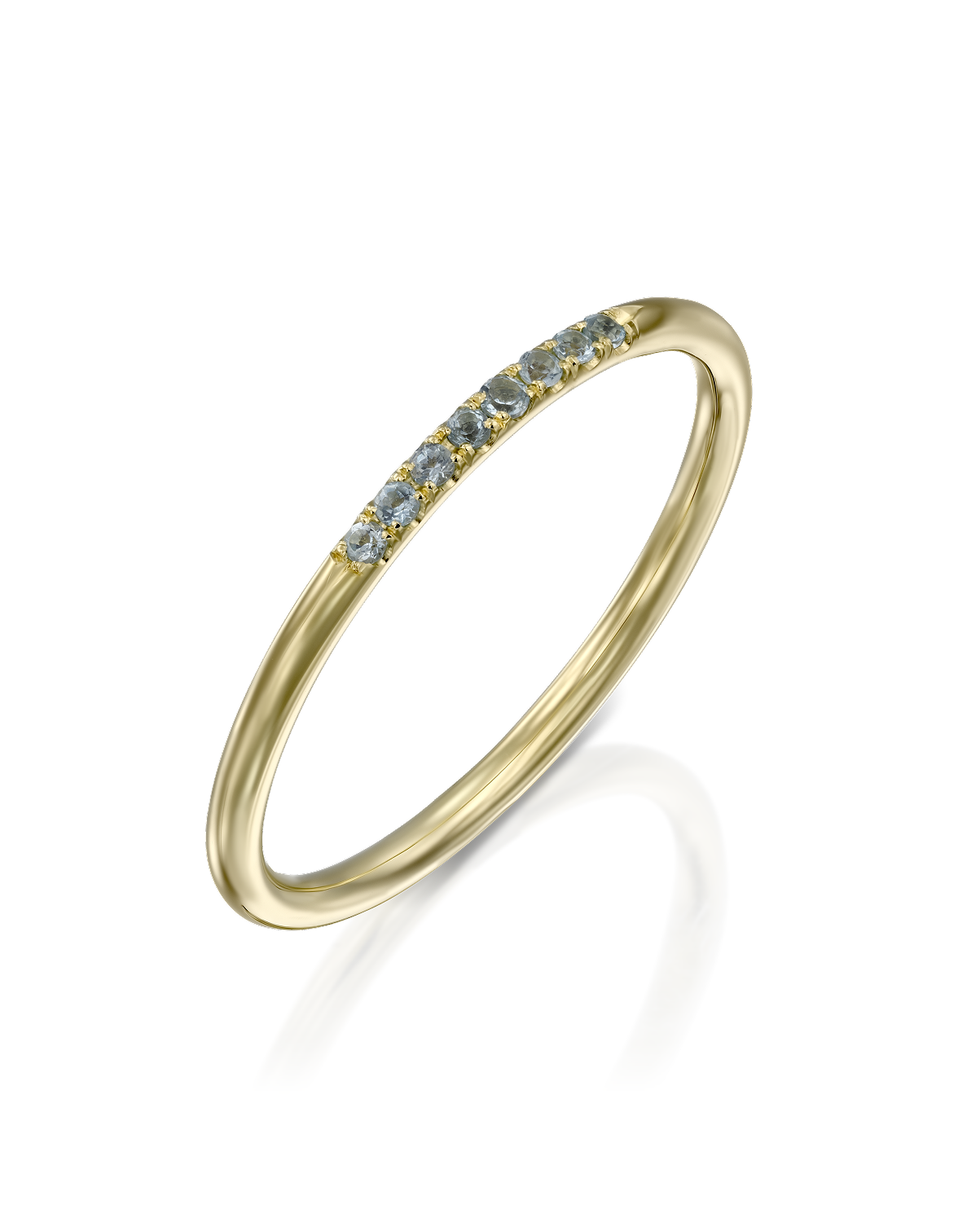 Kelly ring with Blue Topaz - Swiss