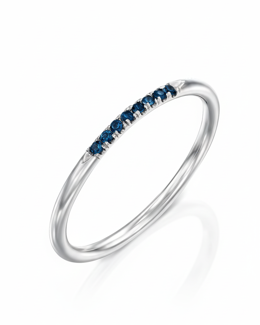 Kelly ring with Blue Topaz - London