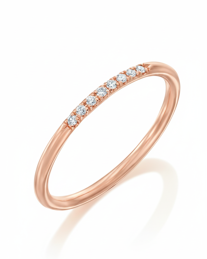 Kelly Ring With White Diamonds