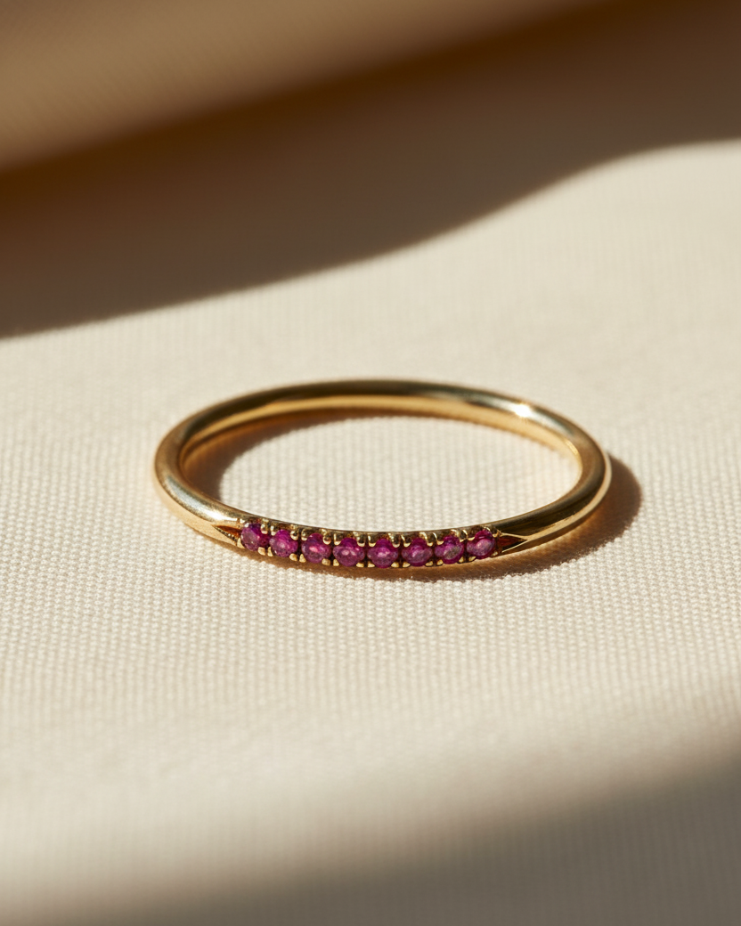 Kelly ring with Ruby
