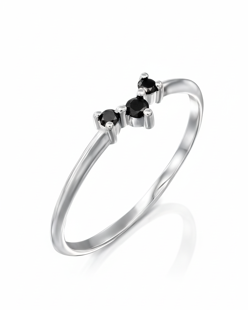 Frida Ring Black Diamonds