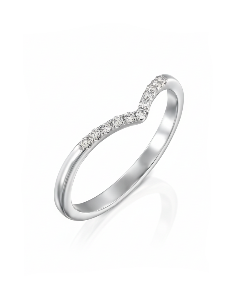 Hannah Ring With White diamonds