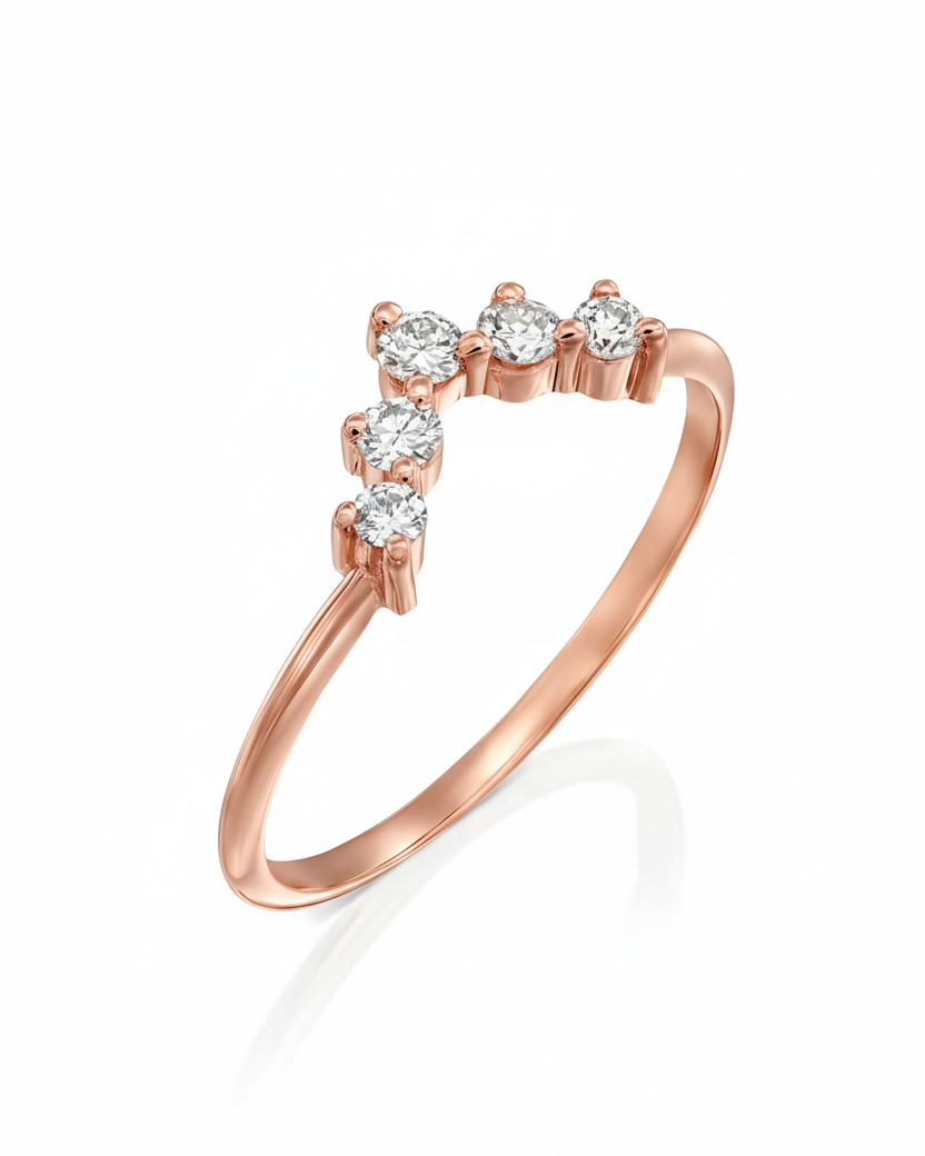 Harmon ring With White Diamonds