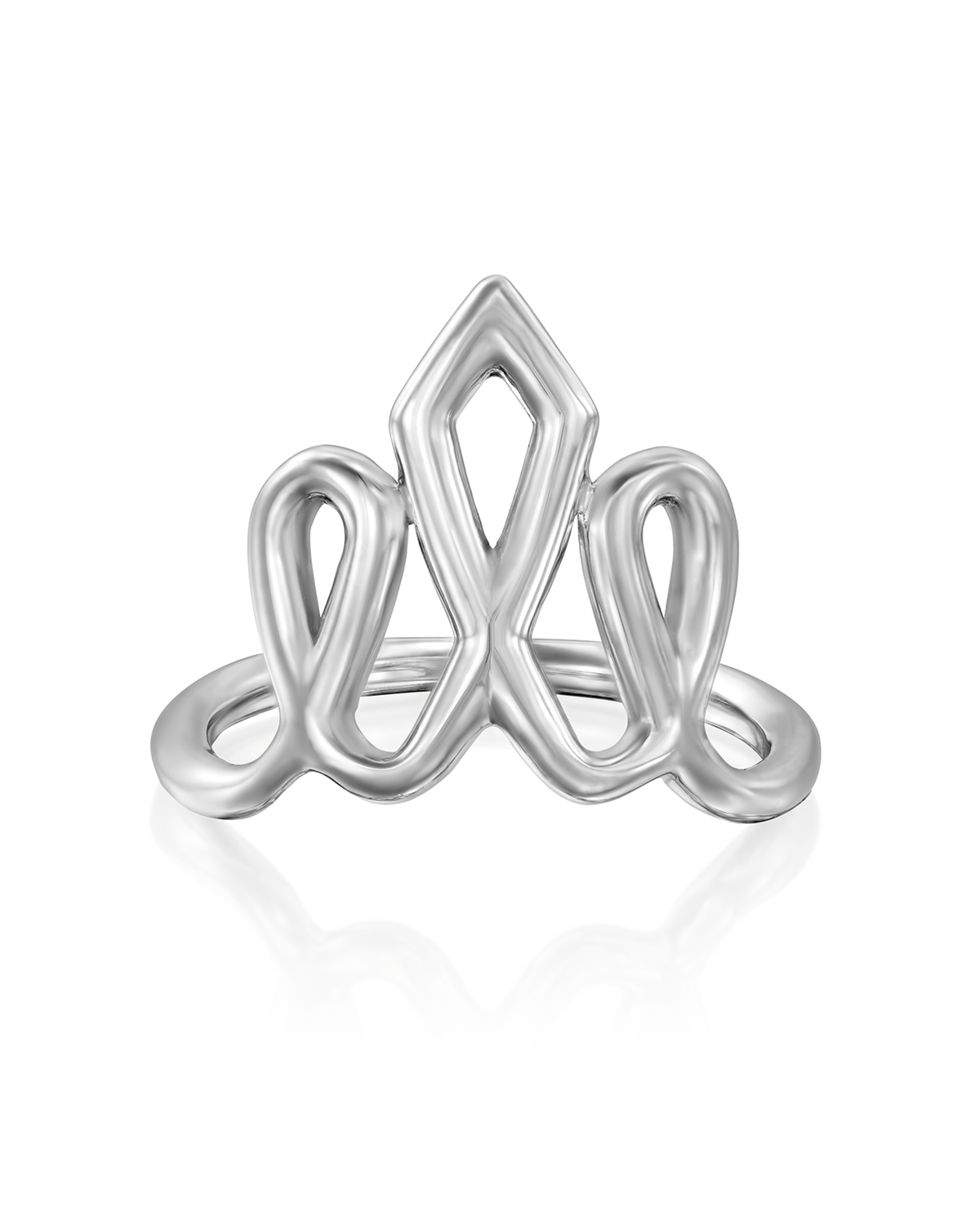 Large Crown Gold Ring