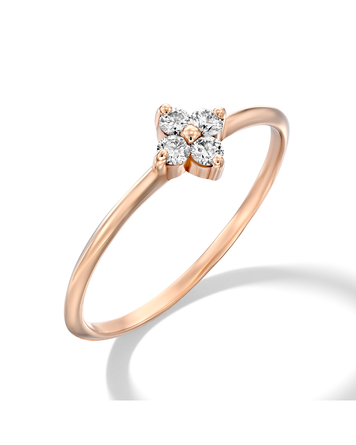 Beth Gold Ring With White Diamonds