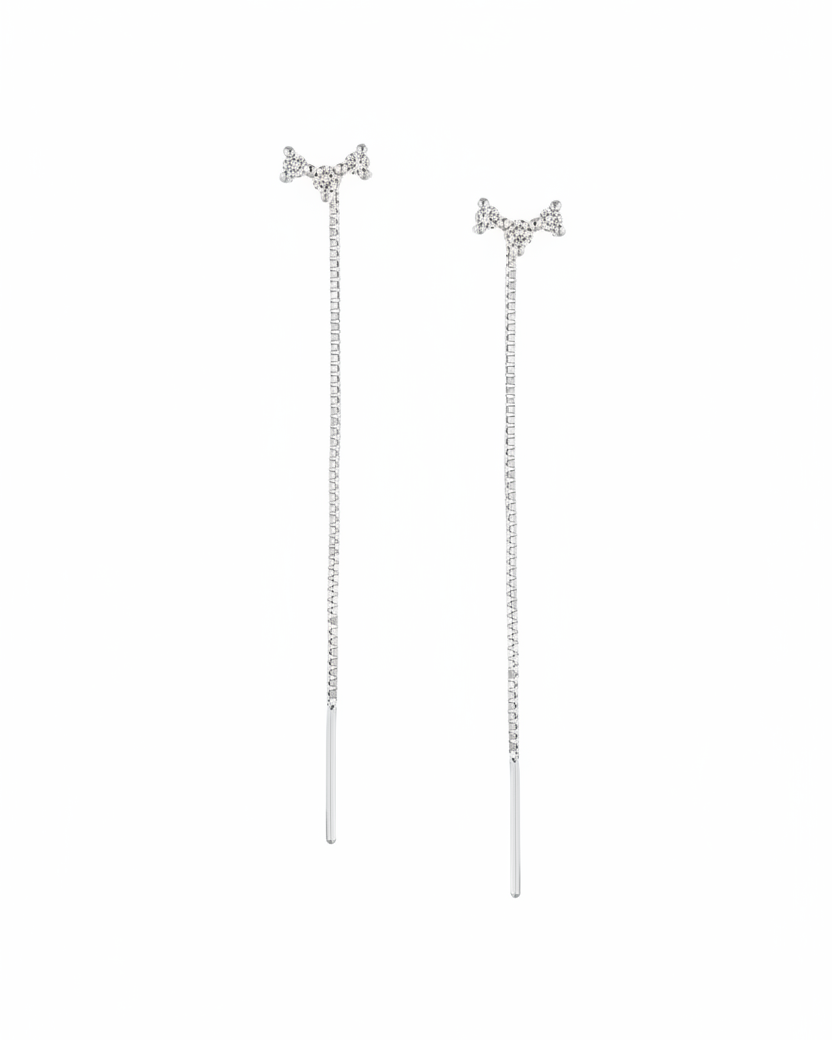 Frida Noni White Diamond Earring