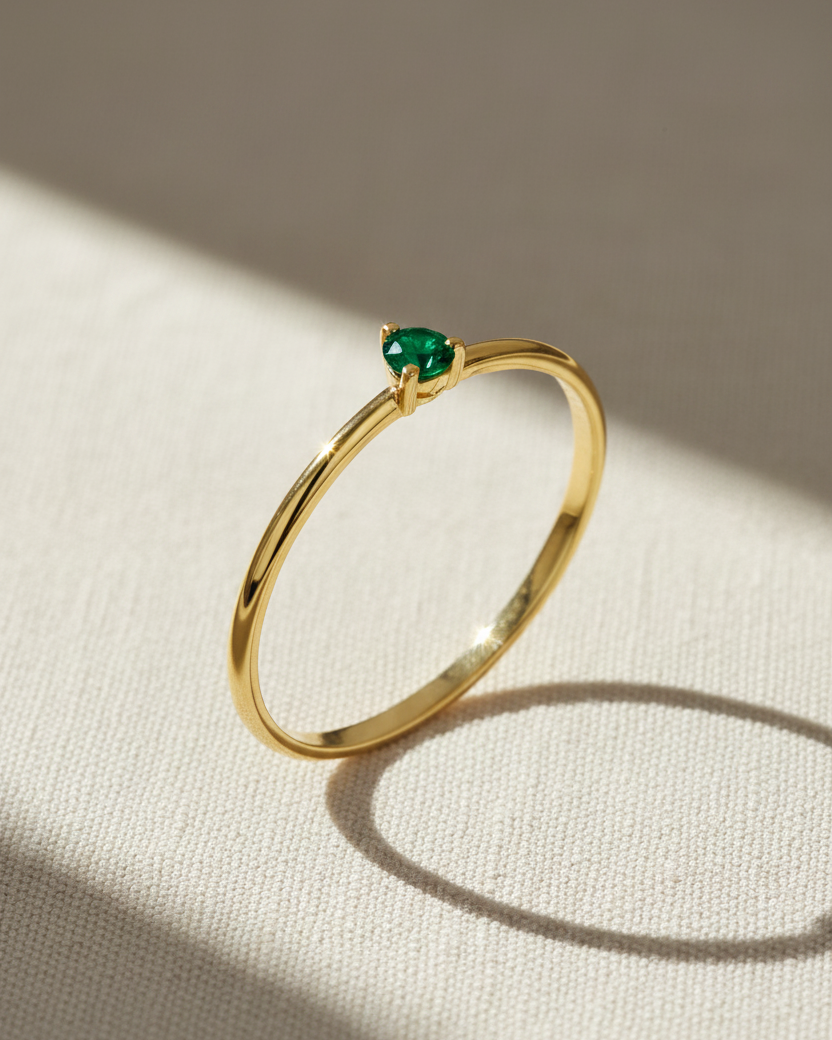 Kahlo Ring Emerald
