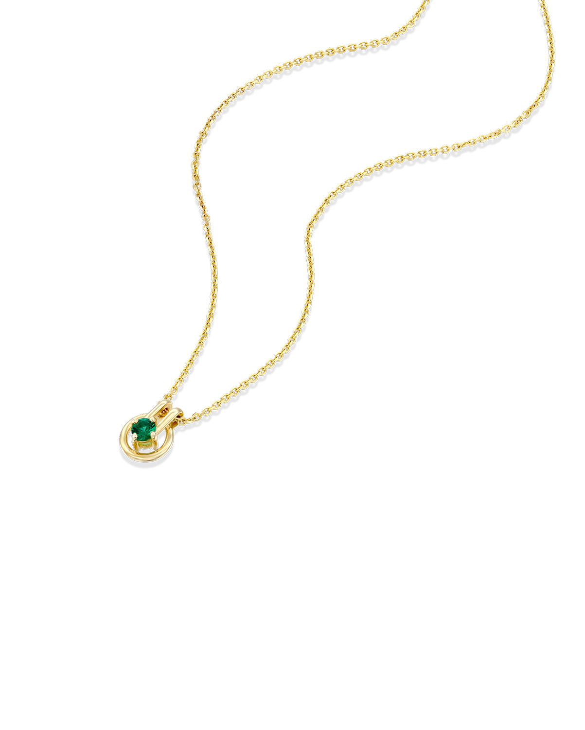 Necklace 03 - Emerald & White Diamonds
