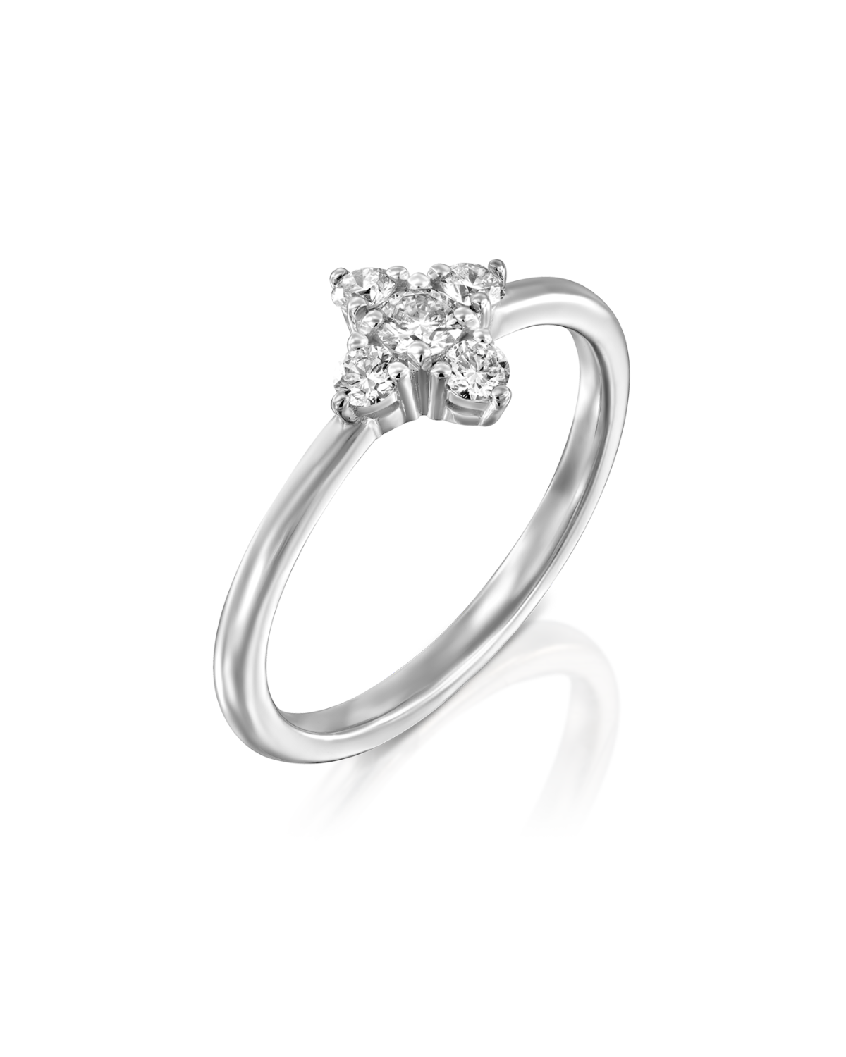 Eliana White Gold and Diamonds Ring