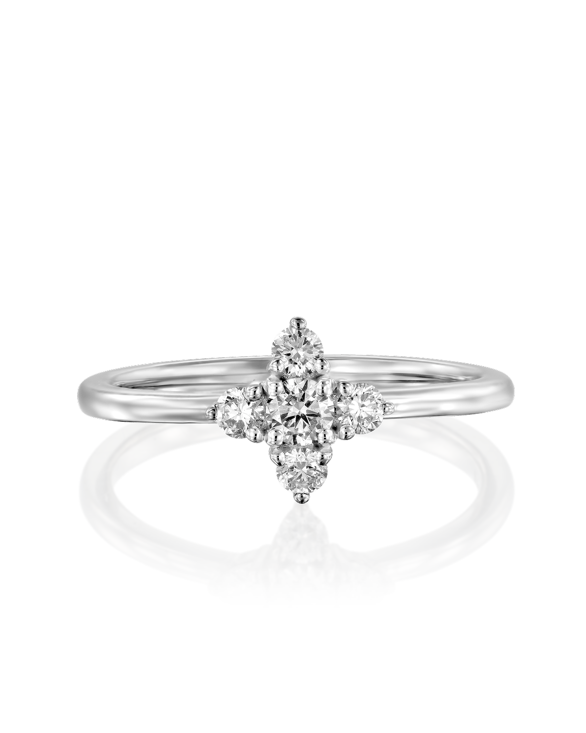 Eliana White Gold and Diamonds Ring