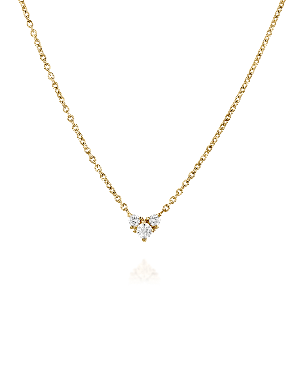 Tatiana Gold Necklace White Diamonds