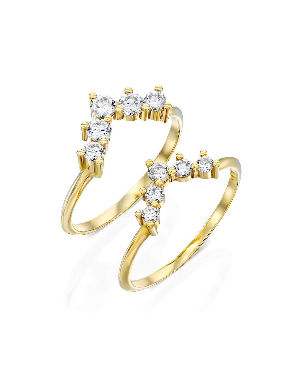 Large Harmon ring With White Diamonds