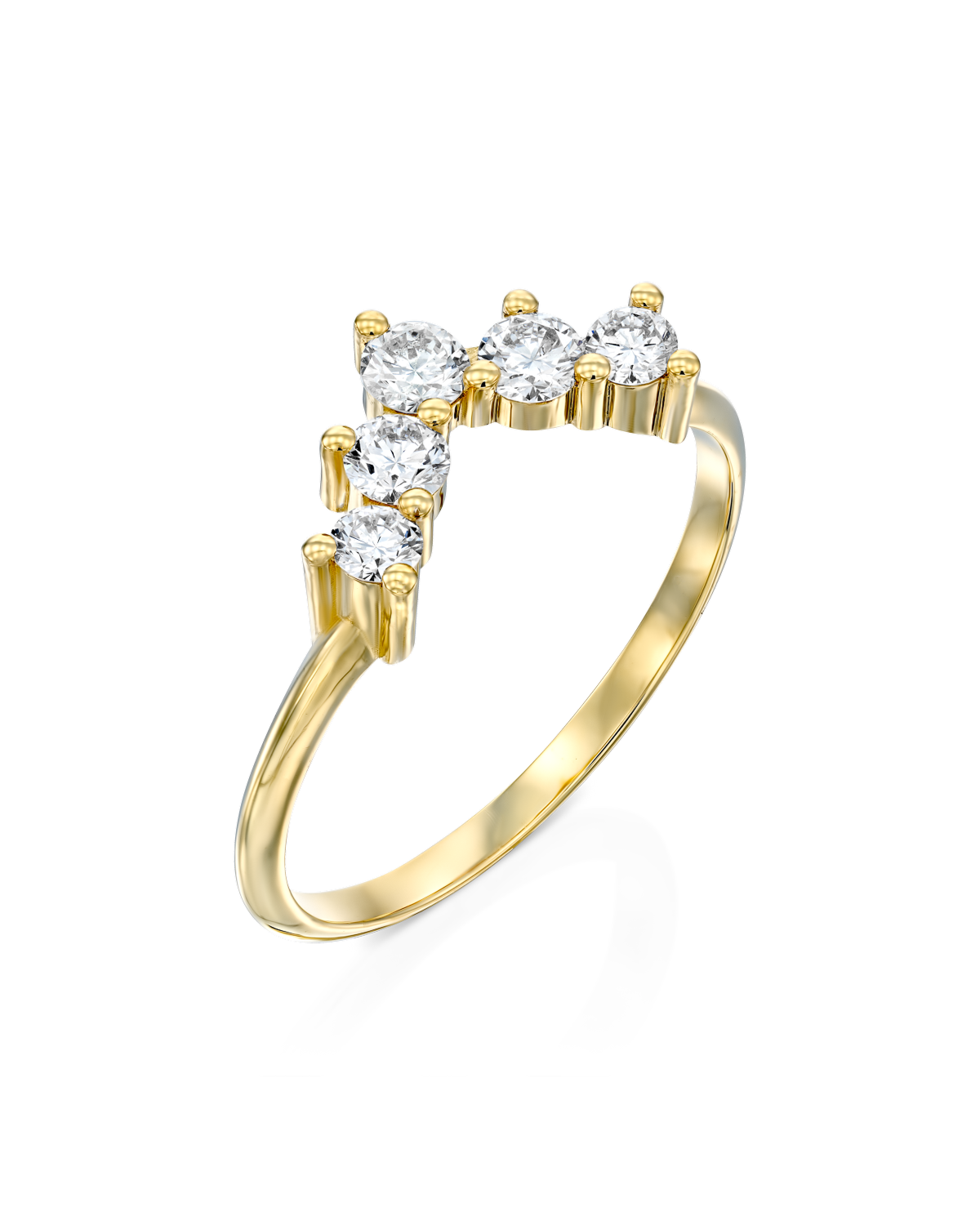 Large Harmon ring With White Diamonds