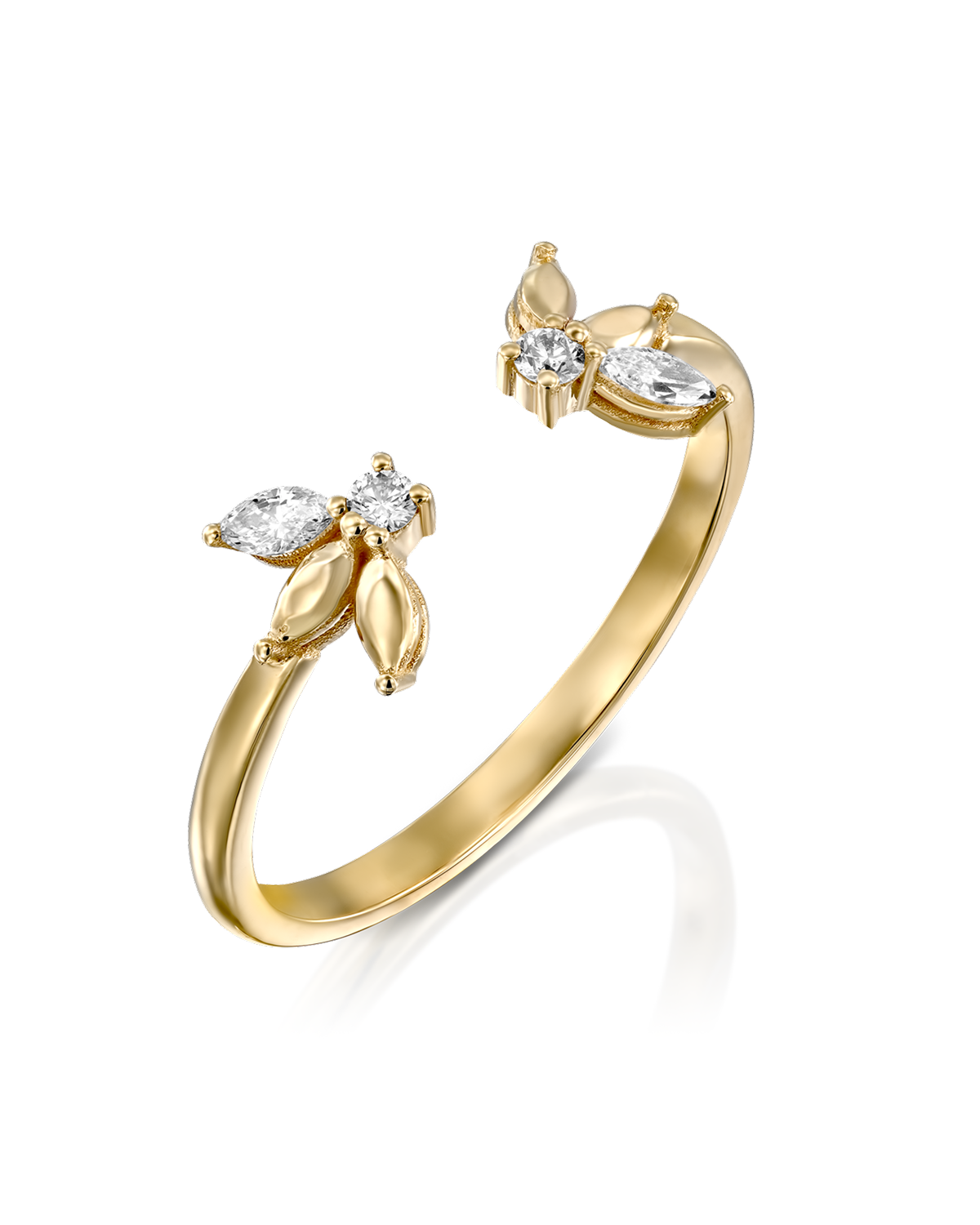 Jeanne Bécu Open Gold Ring Gold