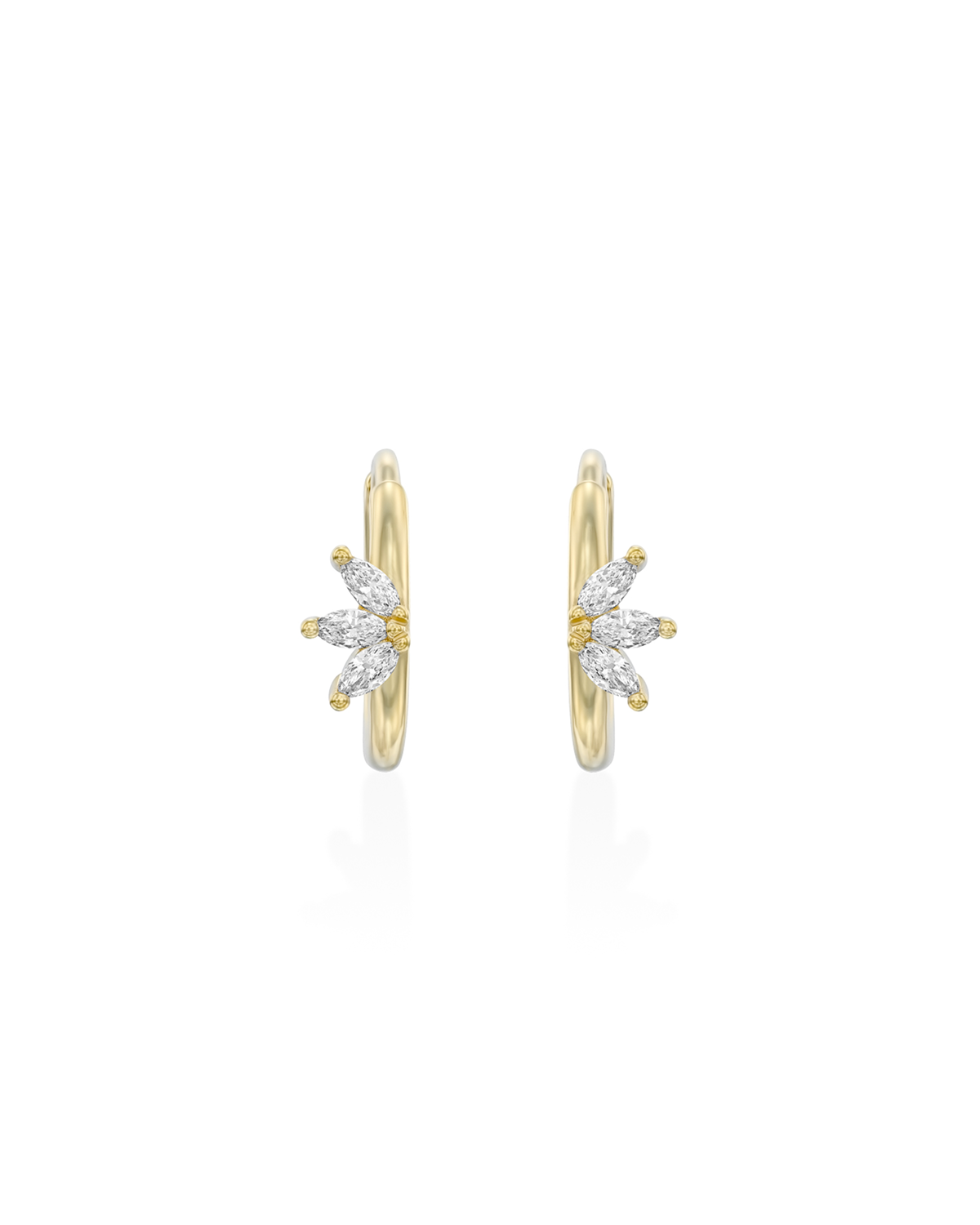 Mini Francoise Hoop Earring White Diamonds