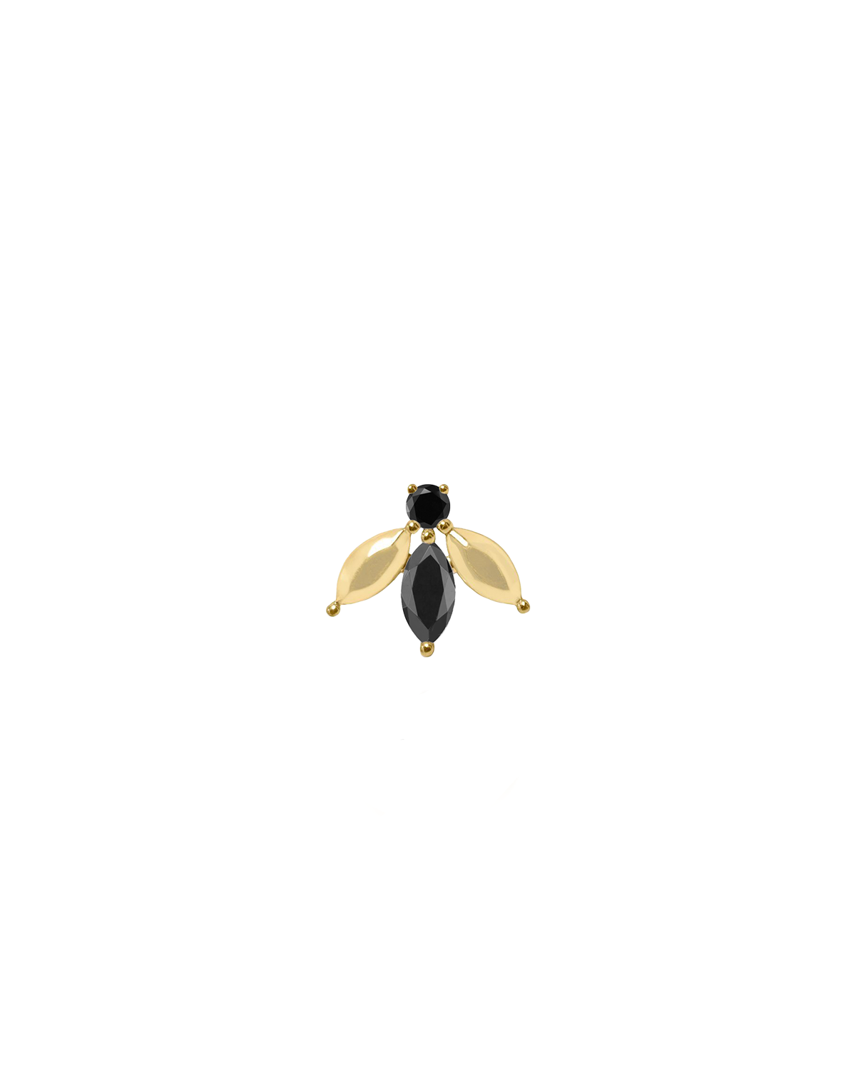 Pauline Félicité Earring With Black Diamonds