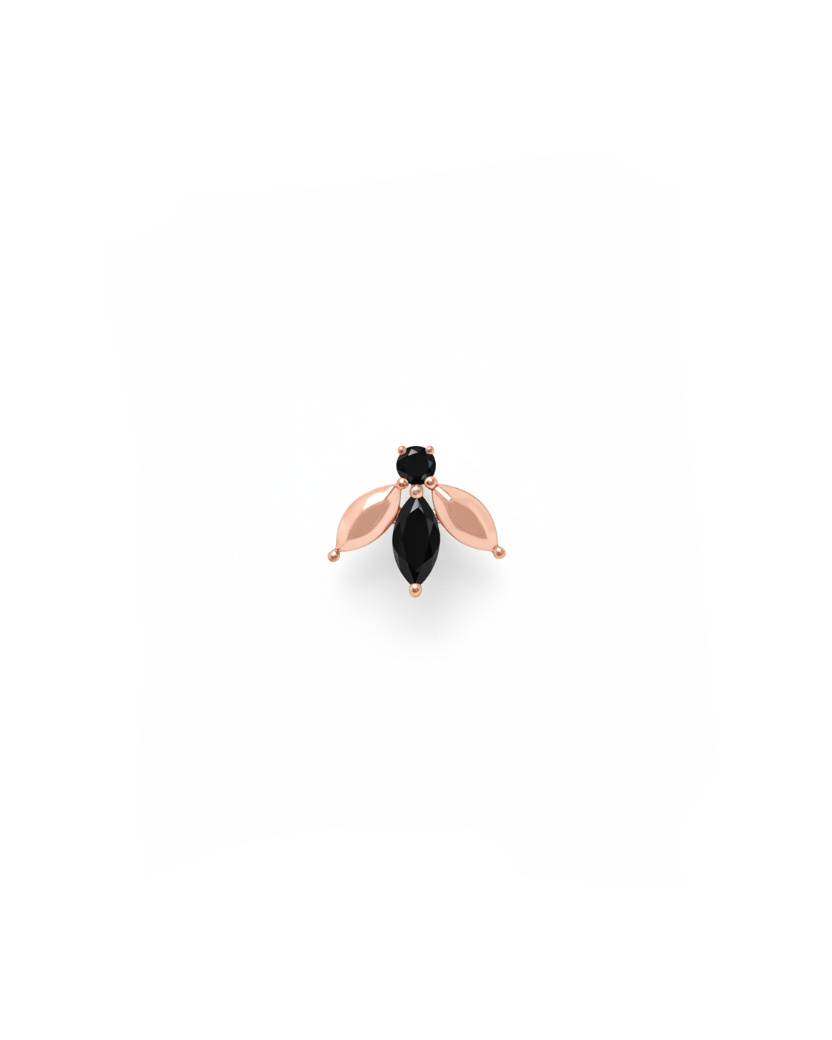 Pauline Félicité Earring With Black Diamonds