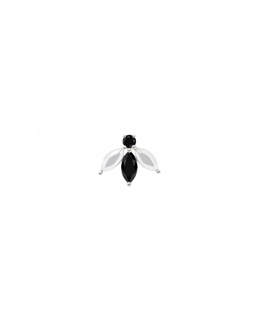 Pauline Félicité Earring With Black Diamonds