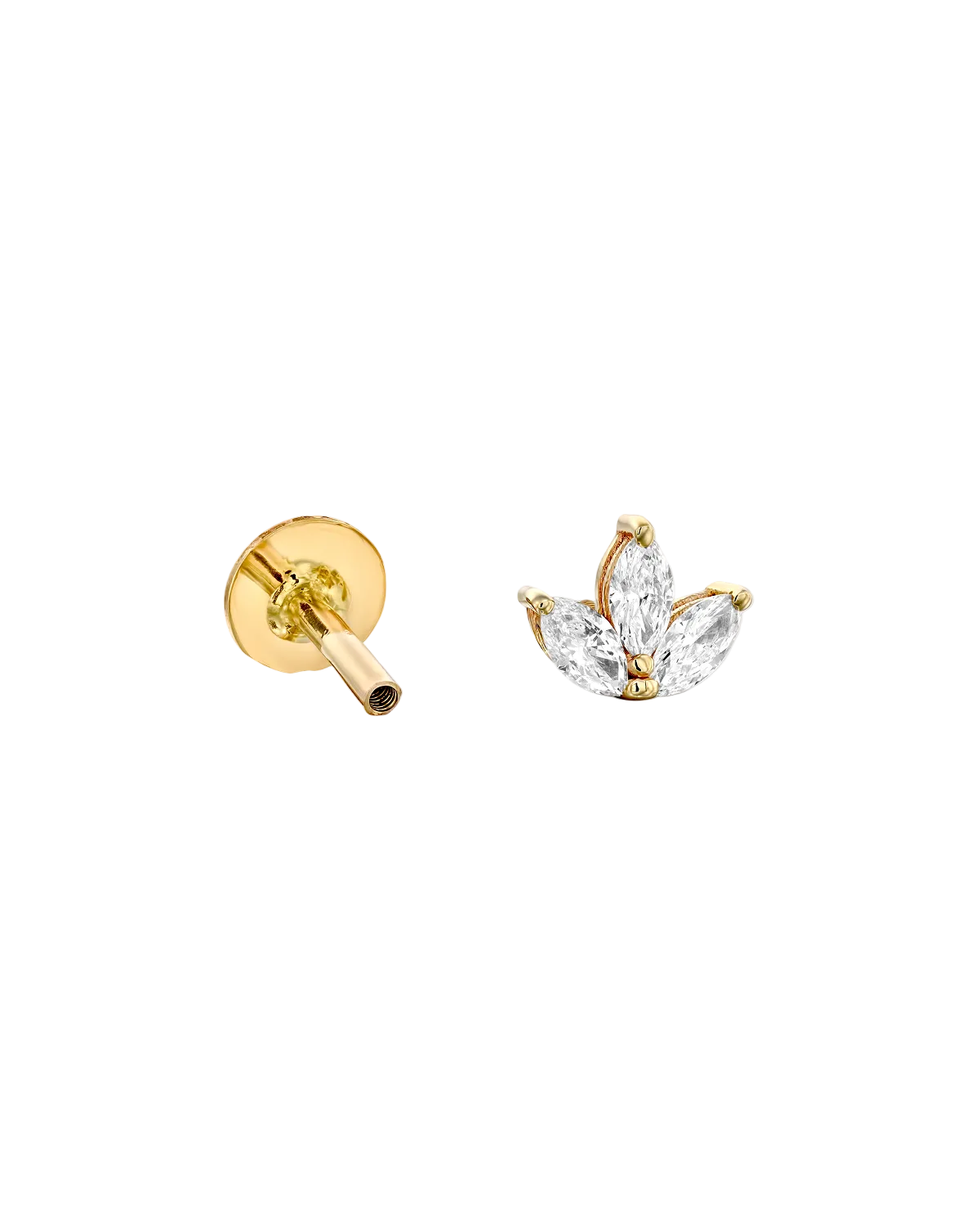 Francoise Piercing Earring White Diamonds