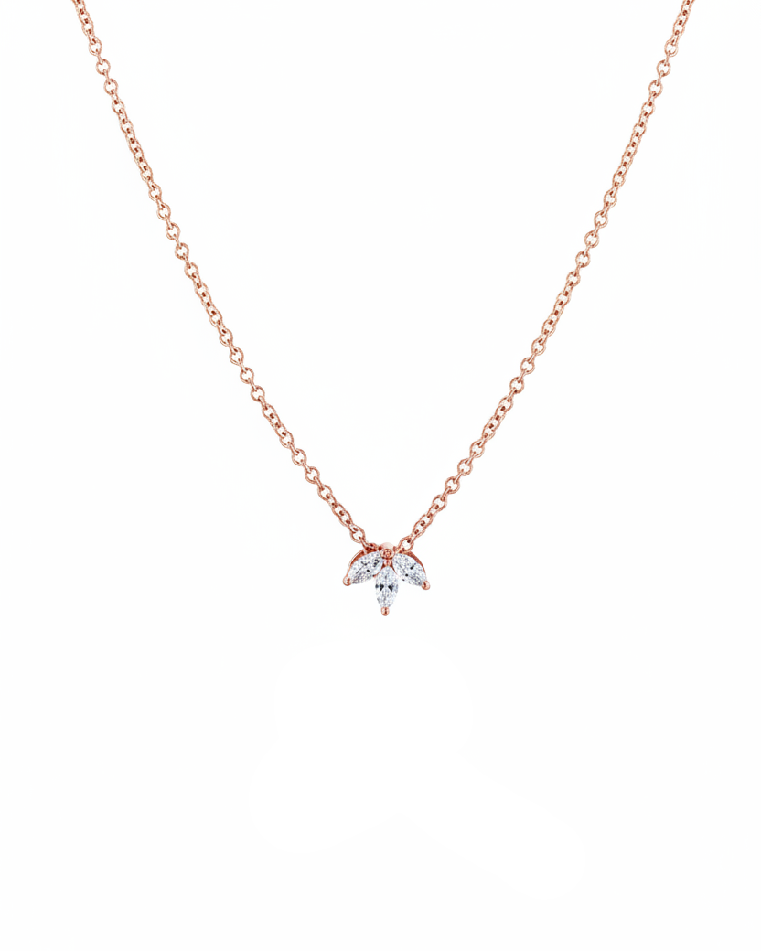 Françoise Necklace with White Diamonds