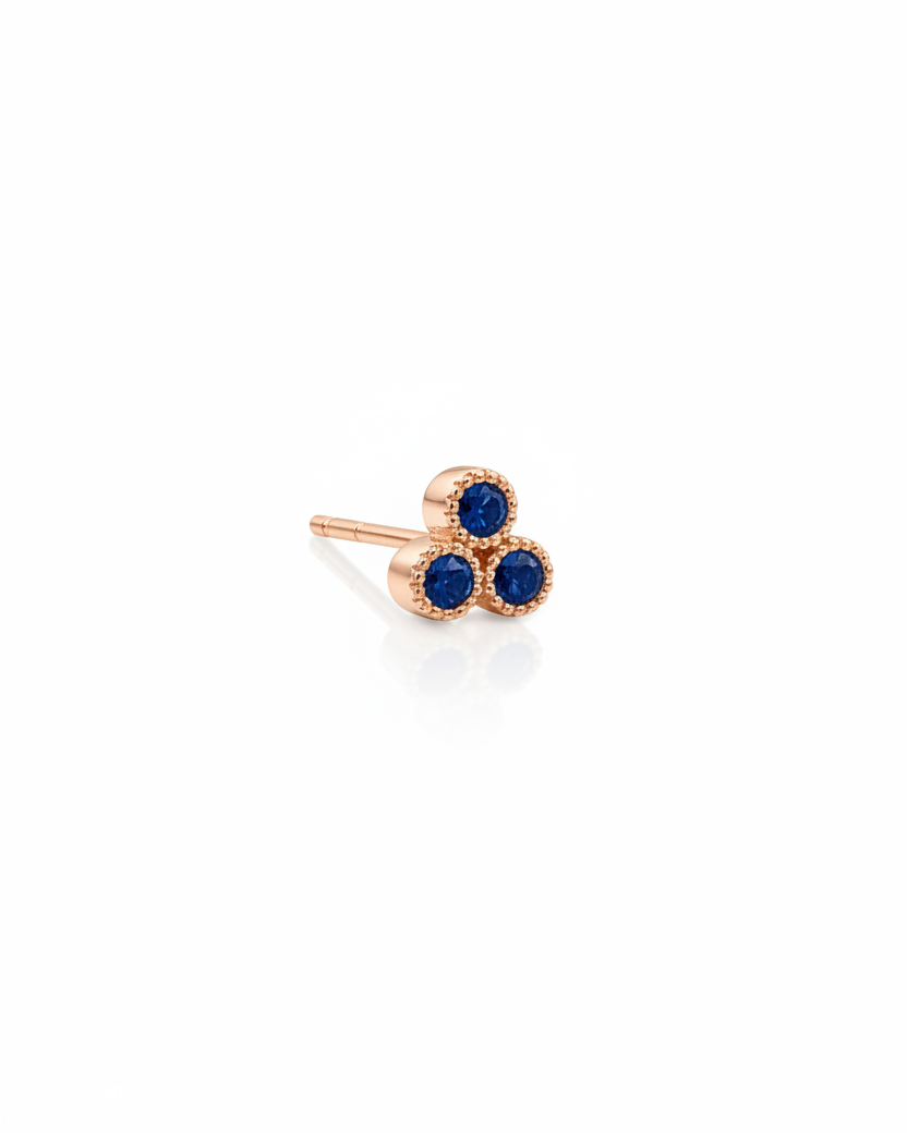 Henrietta Gold Earring Sapphire