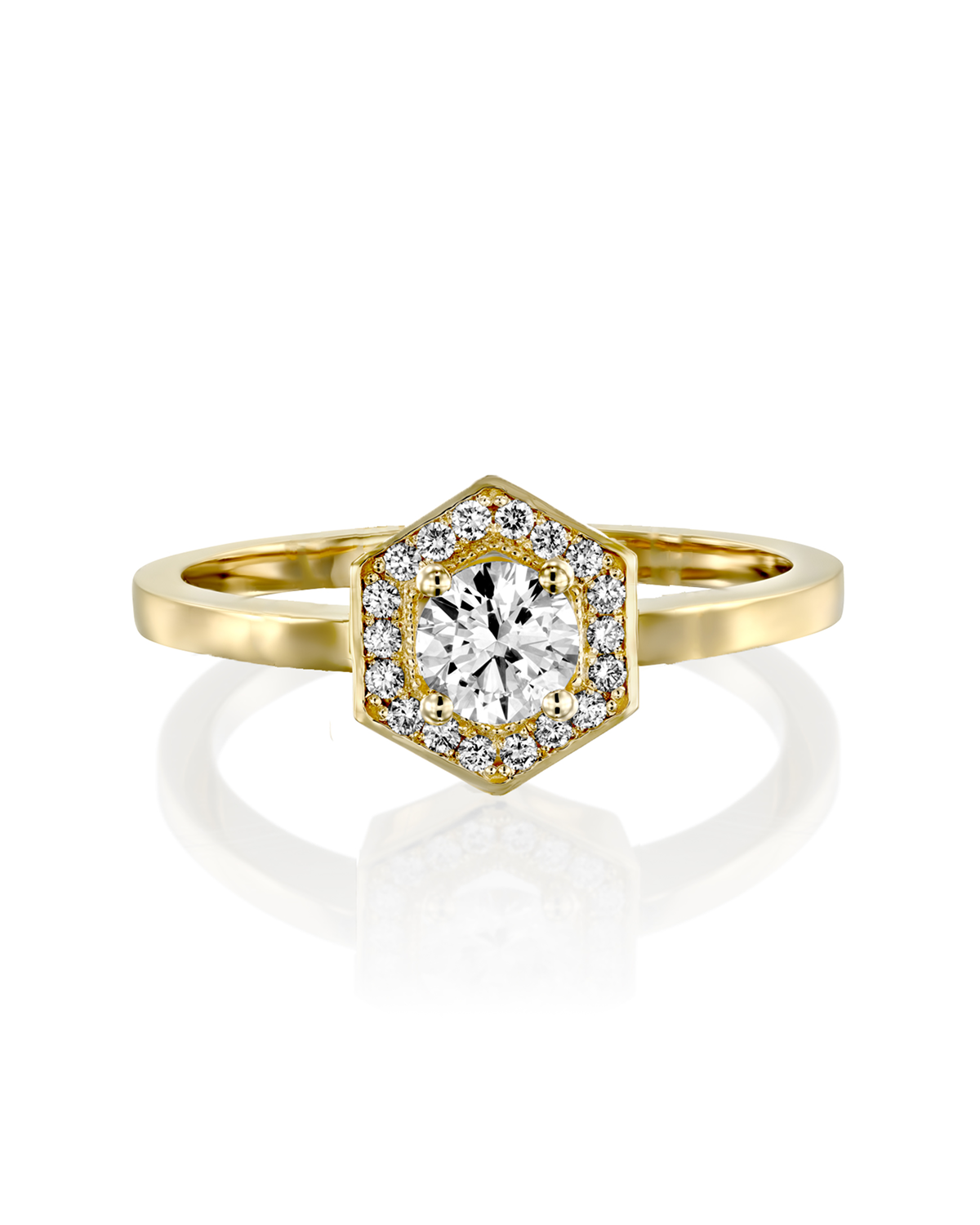 Amy Gold Ring 3.5mm Diamond