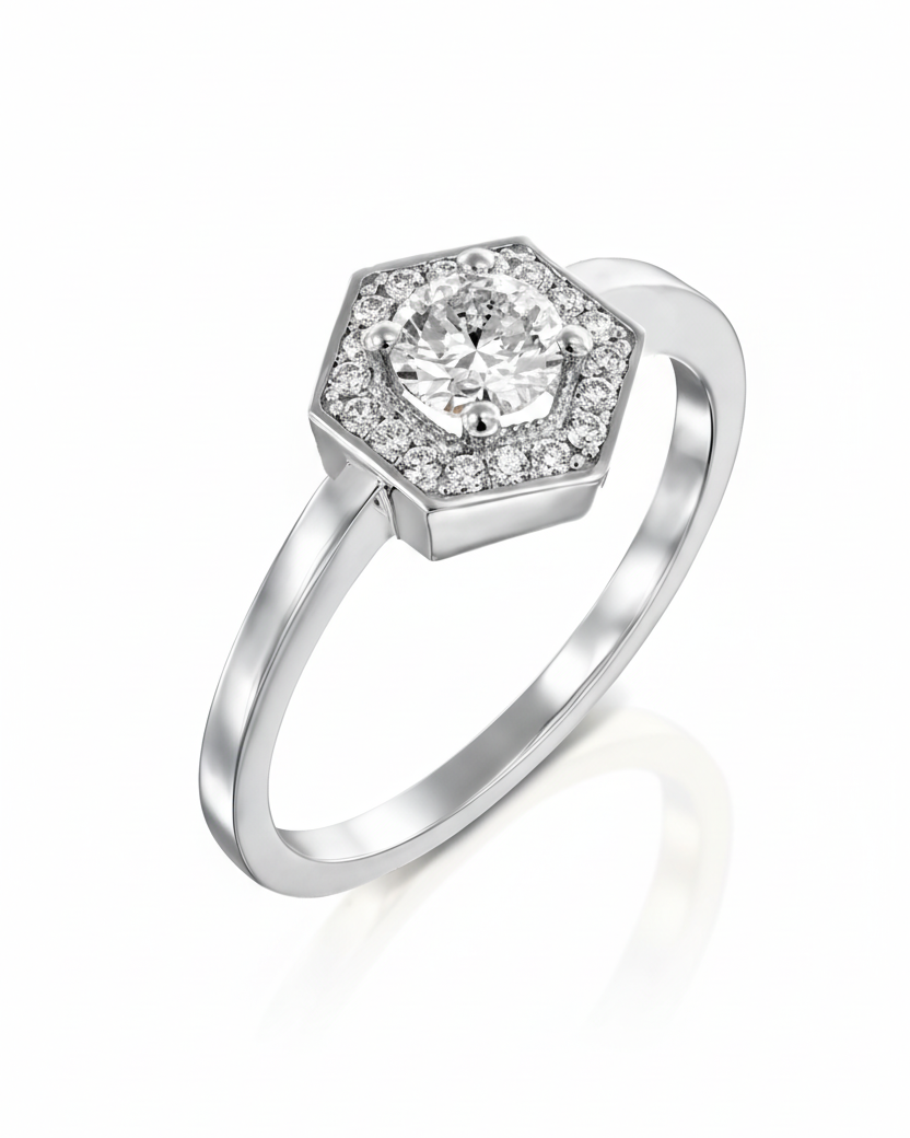 Amy Gold Ring 3.5mm Diamond
