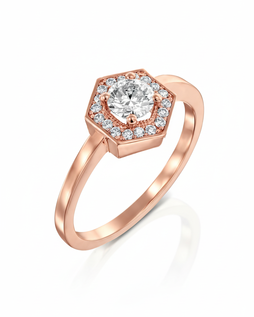 Amy Gold Ring 3.5mm Diamond