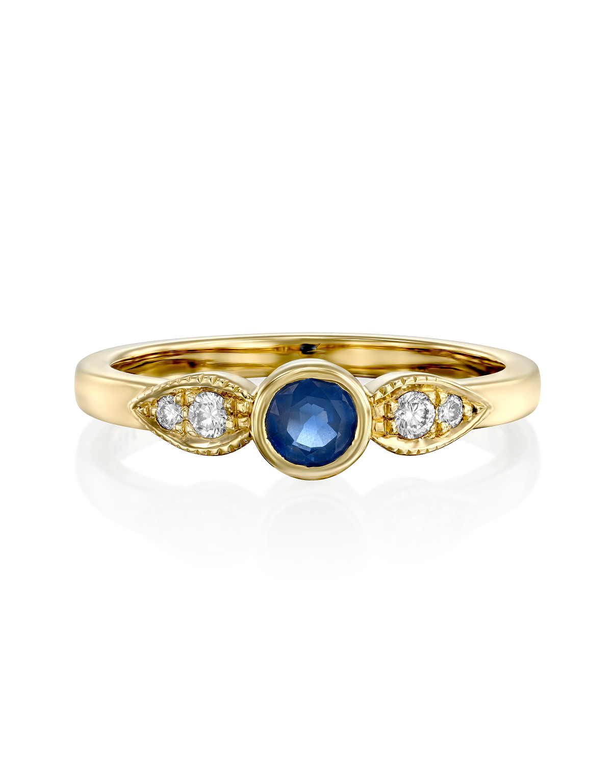 Heleni Ring Sapphire & Diamonds