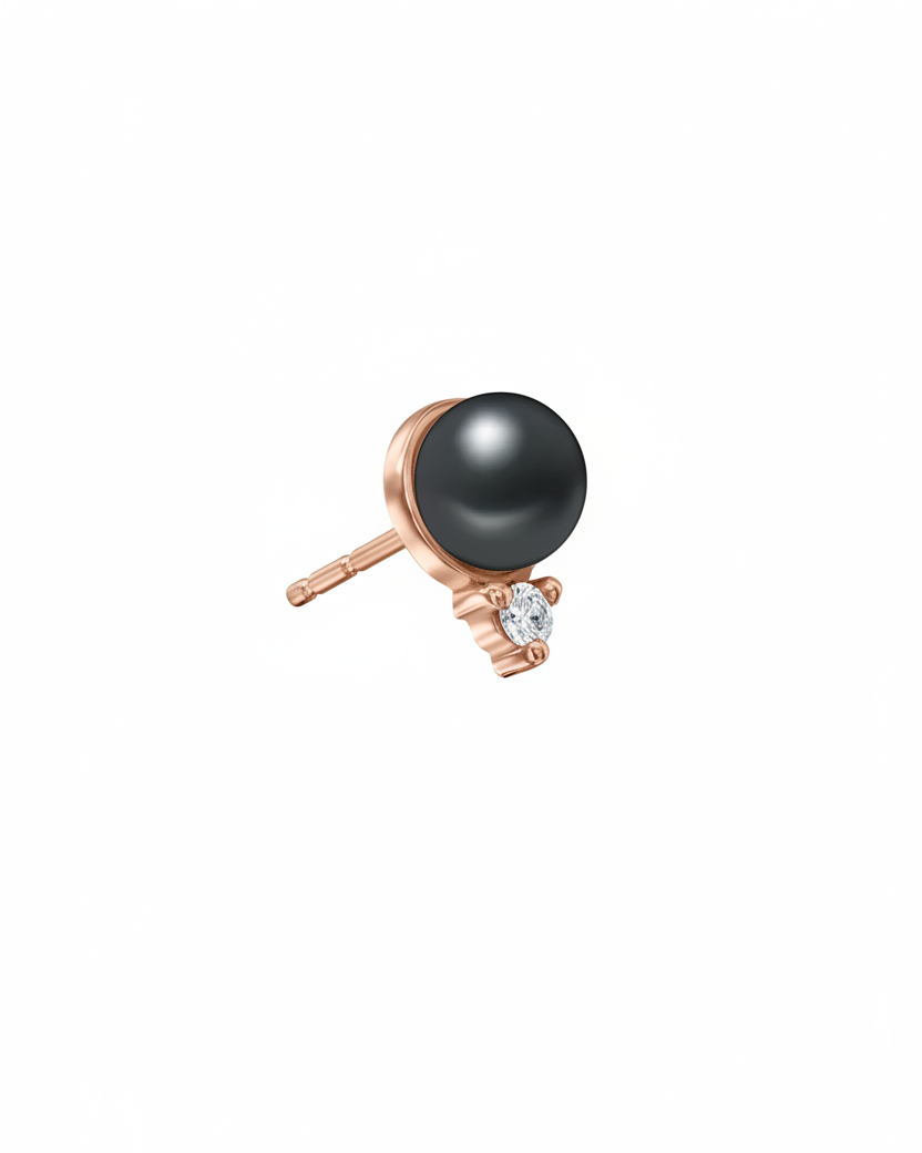 Scarlett Earring black pearl